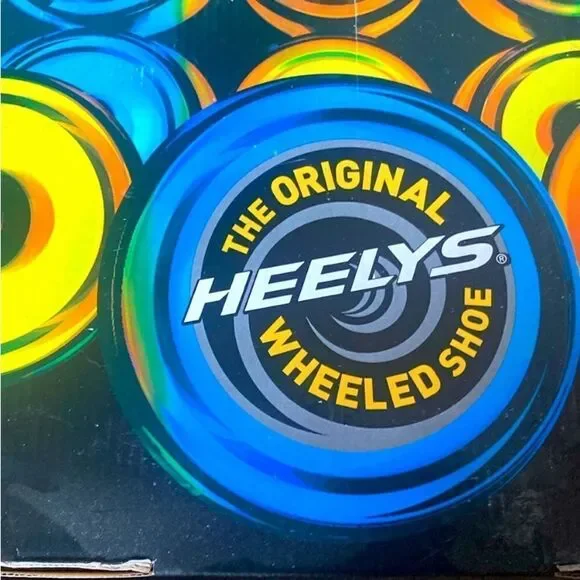 HEELYS Sneakers Pro 20 NWT Rainbow Wheeled Shoes Multicolor Pink Black Size 5 - Picture 8 of 11